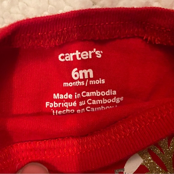 🎄Holiday Carter’s 6-month Kitty Outfit + Bow Pants 🐱 - Picture 4 of 5